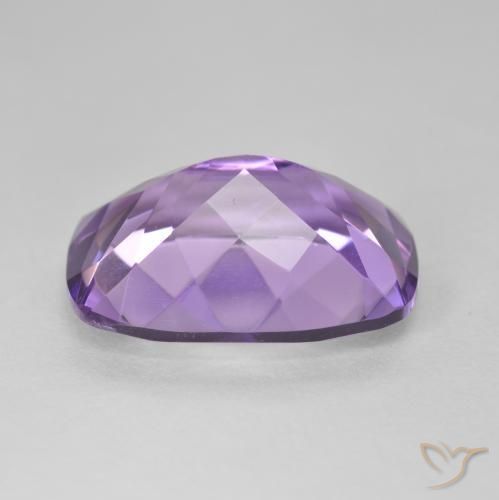 Améthyste Violet moyen naturelle Coussin, 11.78 ct, VVS