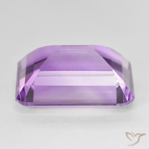 Améthyste Medium Light Purplish-Violet naturelle Octogone / coupe Émeraude, 21.63 ct, VVS