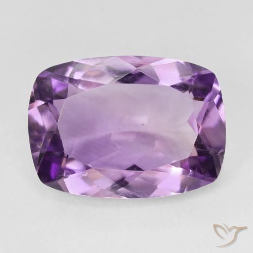 11.09ct Naturel Violet violacé Améthyste, Coussin, VVS