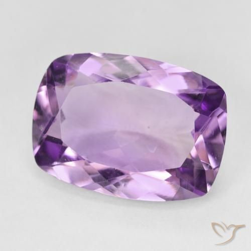 Améthyste Violet violacé naturelle Coussin, 11.09 ct, VVS