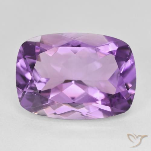 12.22ct Naturel Medium Light Purplish-Violet Améthyste, Coussin, VVS