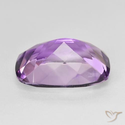 Améthyste Medium Light Purplish-Violet naturelle Coussin, 12.22 ct, VVS