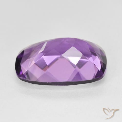 Améthyste Medium Light Purplish-Violet naturelle Coussin, 11.38 ct, VVS