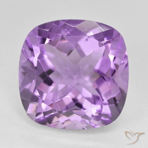 12.98ct Naturel Medium Light Purplish-Violet Améthyste, Coussin, VVS