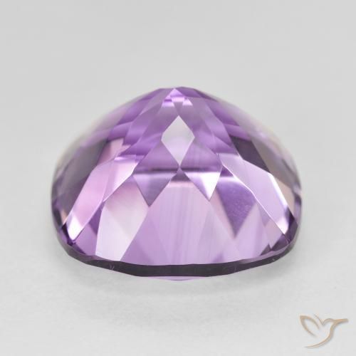 Améthyste Medium Light Purplish-Violet naturelle Coussin, 12.98 ct, VVS
