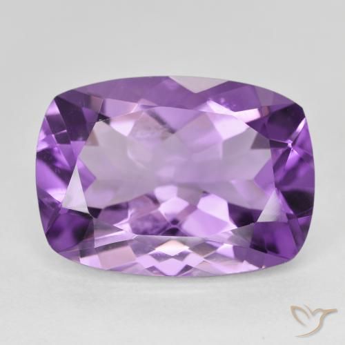 12.62ct Naturel Violet violacé Améthyste, Coussin, VVS