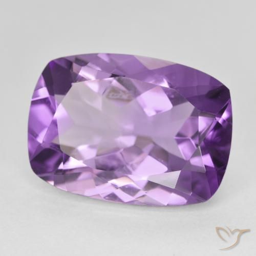 Améthyste Violet violacé naturelle Coussin, 12.62 ct, VVS