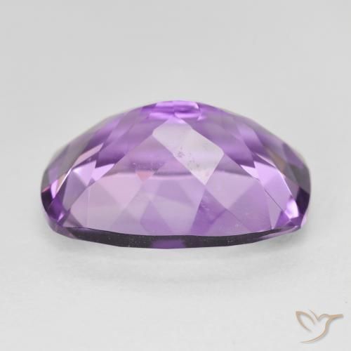 Améthyste Violet violacé naturelle Coussin, 12.62 ct, VVS