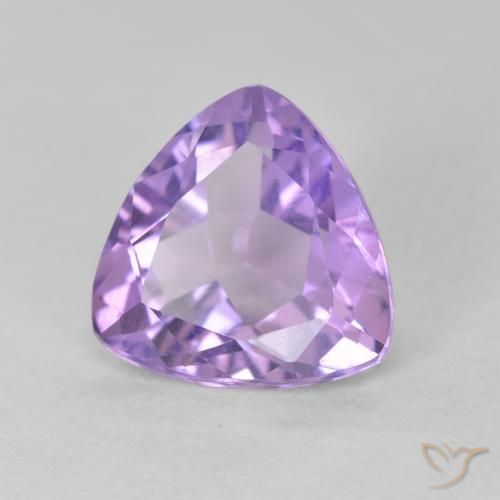 Améthyste Violet moyen naturelle Trillion, 2.88 ct, VS