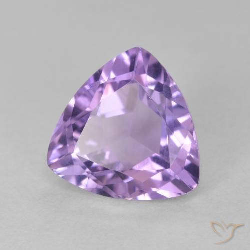 Améthyste Violet moyen naturelle Trillion, 2.89 ct, VS