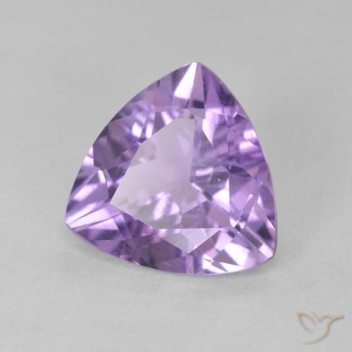 Améthyste Violet moyen naturelle Trillion, 2.60 ct, VS