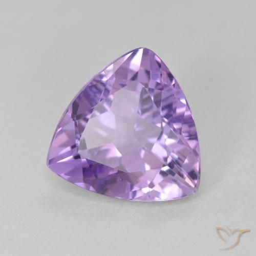 Améthyste Violet moyen naturelle Trillion, 2.72 ct, VS