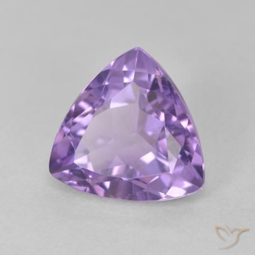 Améthyste Violet Iris naturelle Trillion, 3.03 ct, VS