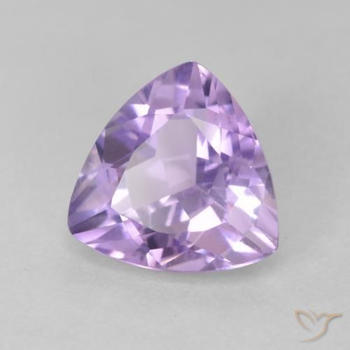 Améthyste Violet moyen naturelle Trillion, 2.84 ct, VS