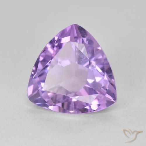 Améthyste Violet Iris naturelle Trillion, 3.01 ct, VS