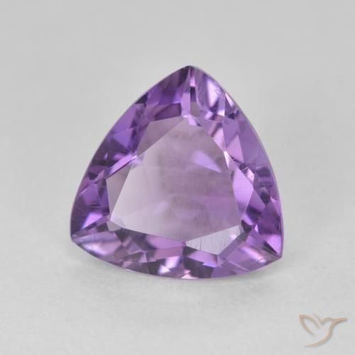 Améthyste Violet moyen naturelle Trillion, 2.75 ct, VS