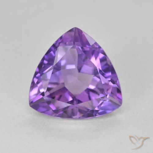 3.09ct Naturel Teinte violet profond Améthyste, Trillion, VS