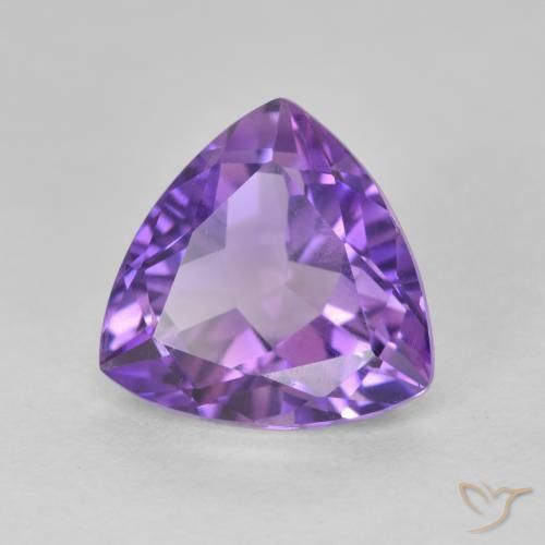 Améthyste Teinte violet profond naturelle Trillion, 3.09 ct, VS