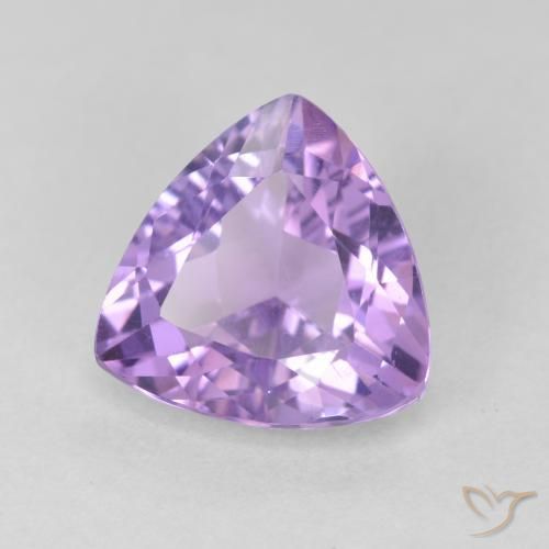 Améthyste Violet Rosâtre naturelle Trillion, 2.94 ct, VS