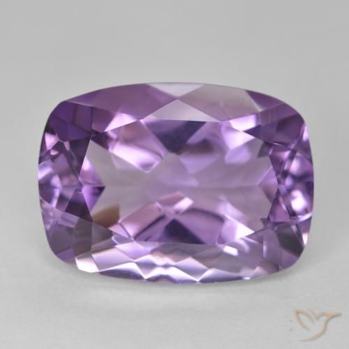 12.98ct Naturel Medium Light Purplish-Violet Améthyste, Coussin, VVS