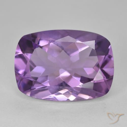 12.28ct Naturel Medium Light Purplish-Violet Améthyste, Coussin, VVS