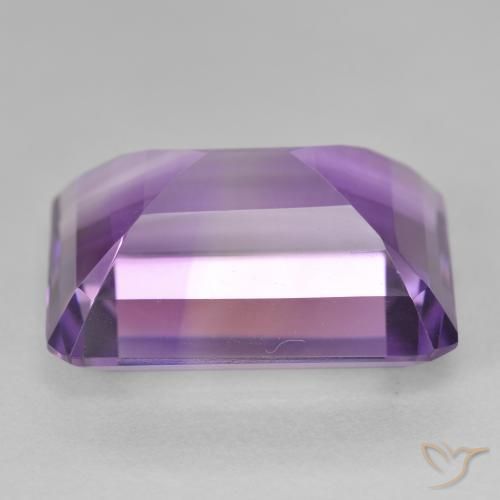 Améthyste Violet rose moyen naturelle Octogone / coupe Émeraude, 22.10 ct, VVS