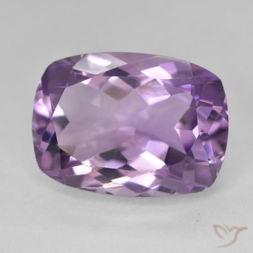 Améthyste Violet moyen naturelle Coussin, 13.11 ct, VVS