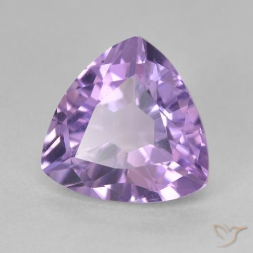 Améthyste Violet iris profond naturelle Trillion, 3.10 ct, VS