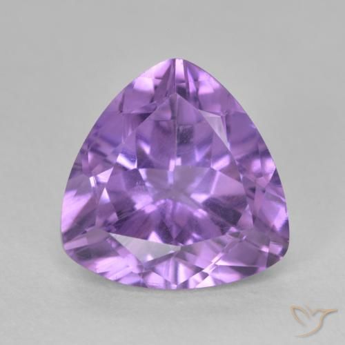 2.91ct Naturel Violet iris profond Améthyste, Trillion, VS