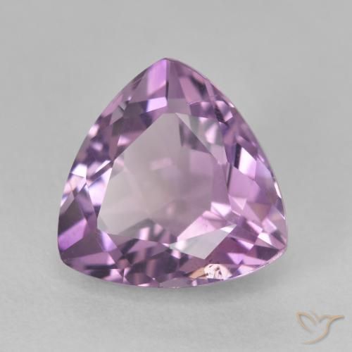 3.21ct Naturel Violet grisâtre Améthyste, Trillion, VS