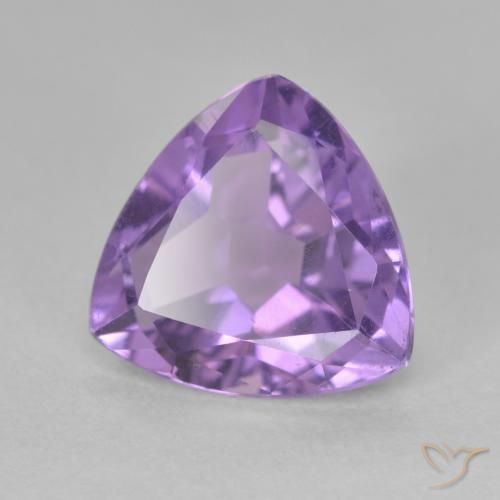 Améthyste Violet Rosâtre naturelle Trillion, 2.82 ct, VS