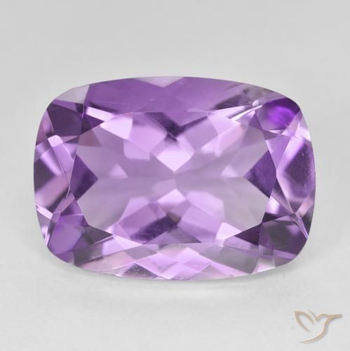11.71ct Naturel Medium Light Purplish-Violet Améthyste, Coussin, VVS