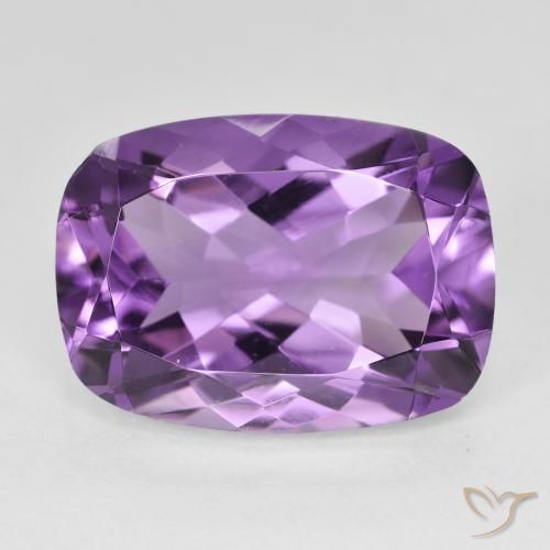 12.87ct Naturel Medium Light Purplish-Violet Améthyste, Coussin, VVS