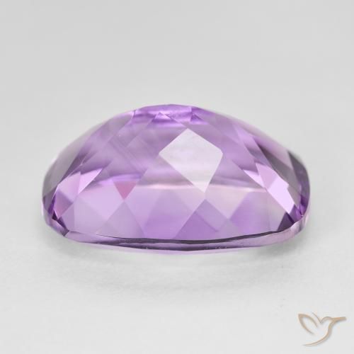 Améthyste Medium Light Purplish-Violet naturelle Coussin, 12.87 ct, VVS