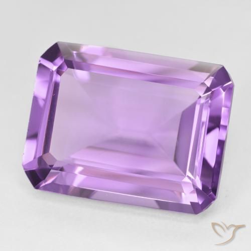 Améthyste Violet violacé naturelle Octogone / coupe Émeraude, 18.55 ct, VVS