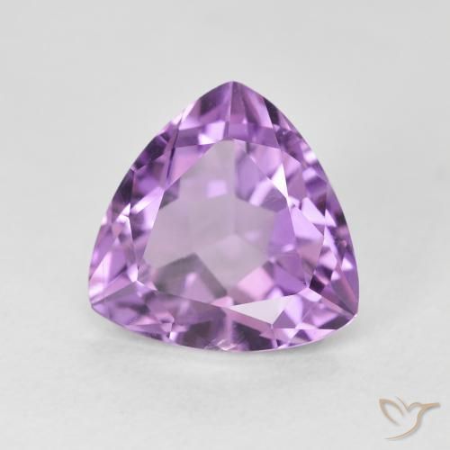 Améthyste Violet Rosâtre naturelle Trillion, 2.96 ct, VS