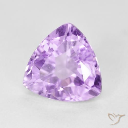 Améthyste Violet rose vif naturelle Trillion, 3.05 ct, VS