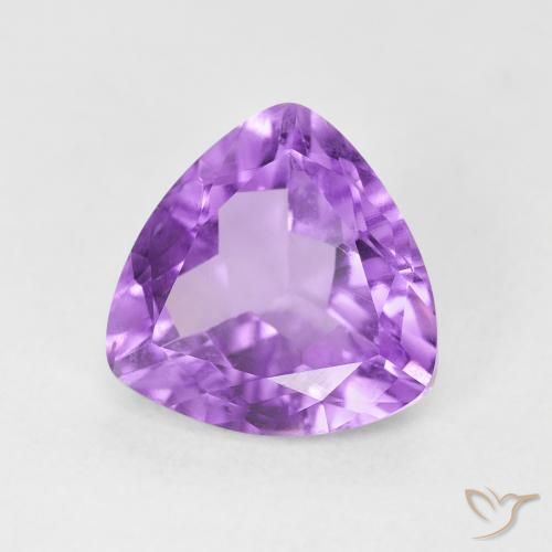 Améthyste Violet Rosâtre naturelle Trillion, 2.54 ct, VS