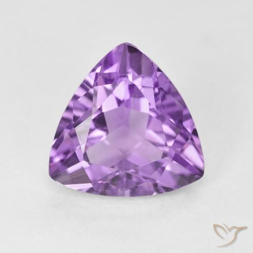 2.87ct Naturel Violet rosâtre moyen Améthyste, Trillion, VS