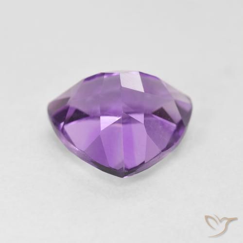 Améthyste Violet rosâtre moyen naturelle Trillion, 2.87 ct, VS