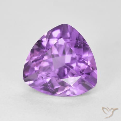 Améthyste Violet Rosâtre naturelle Trillion, 3.13 ct, VS