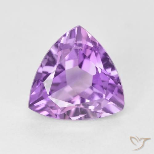 3.16ct Naturel Violet rosâtre moyen Améthyste, Trillion, VS