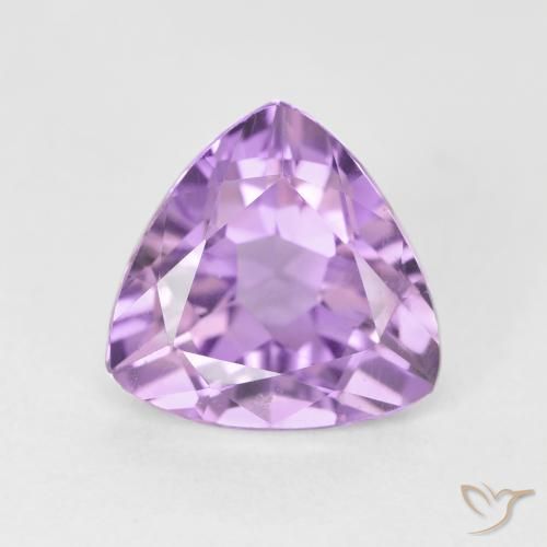 2.96ct Naturel Violet rose moyen Améthyste, Trillion, VS