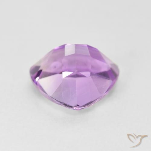 Améthyste Violet rose moyen naturelle Trillion, 2.96 ct, VS