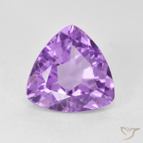 3.19ct Naturel Violet Rosâtre Améthyste, Trillion, VS