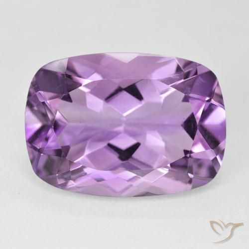12.54ct Naturel Violet Rosâtre Améthyste, Coussin, VVS