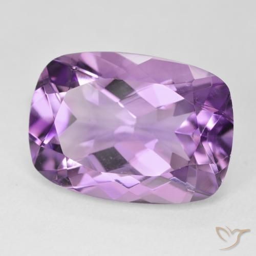 Améthyste Violet Rosâtre naturelle Coussin, 12.54 ct, VVS