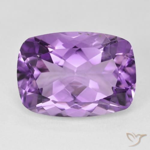 12.57ct Naturel Violet moyen Améthyste, Coussin, VVS
