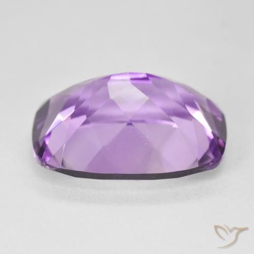 Améthyste Violet moyen naturelle Coussin, 12.57 ct, VVS