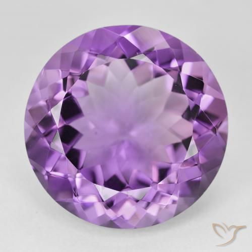 23.25ct Naturel Violet Rosâtre Améthyste, Tour, VVS